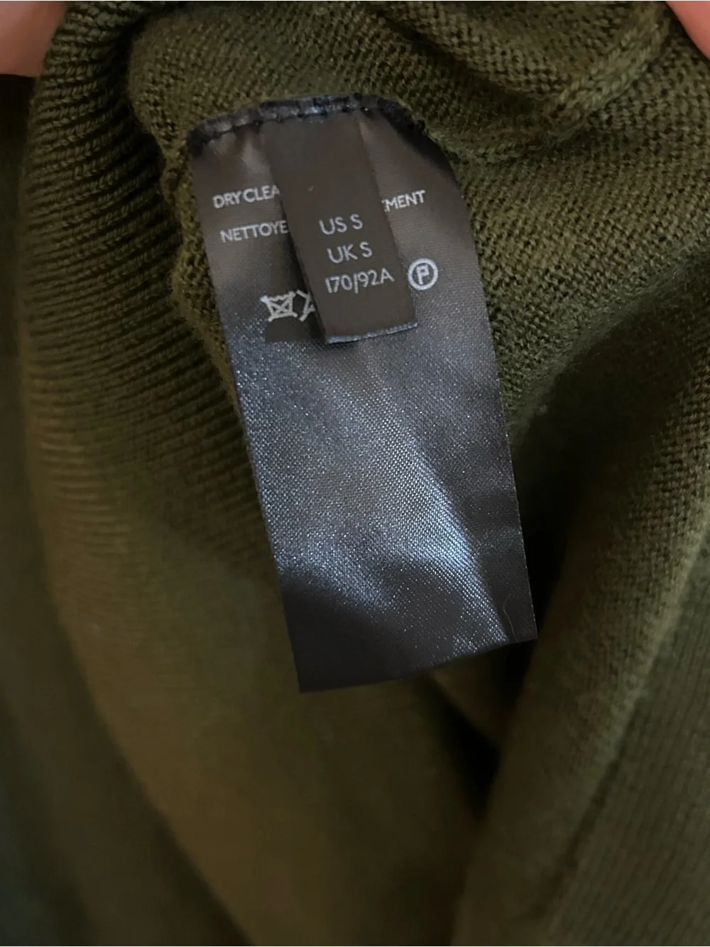 Anthropologie S 100% merino wool gabby oversized sweater v-neck high low hemline